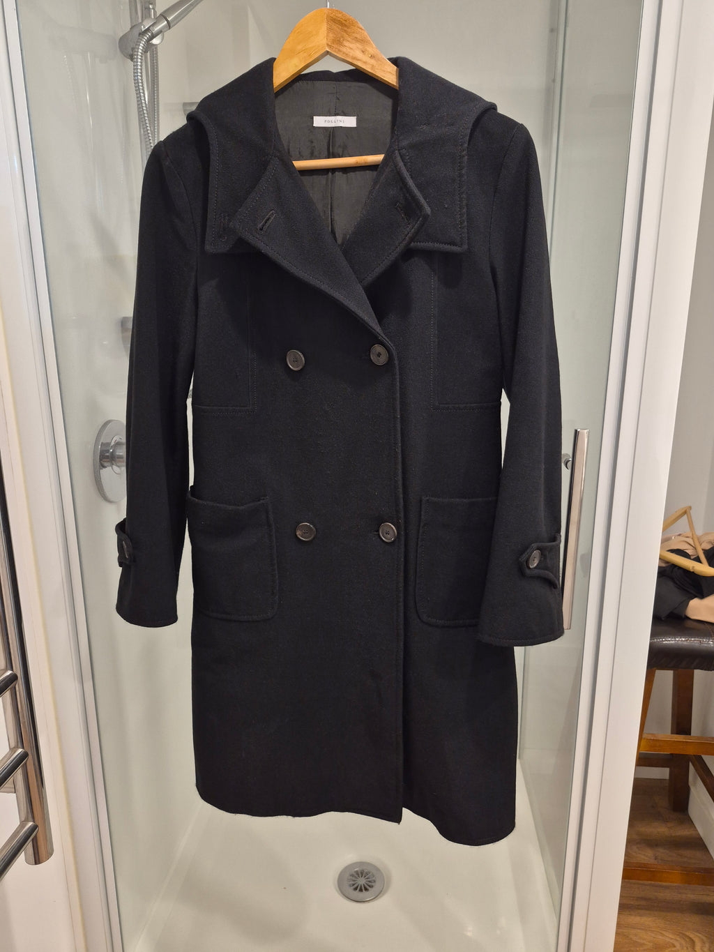 Pollini Coat with hood / Sz Small