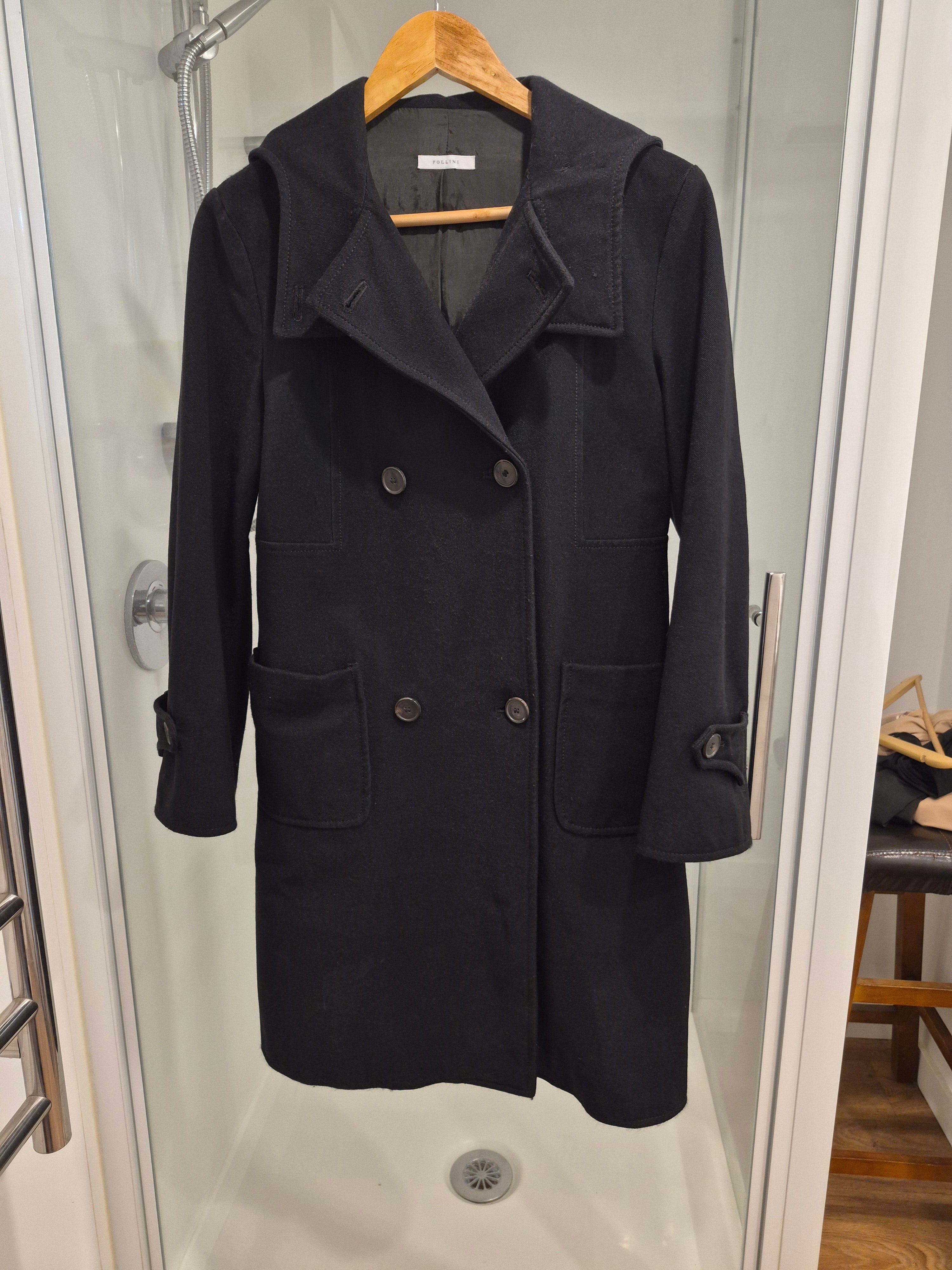 Pollini Coat with hood / Sz Small