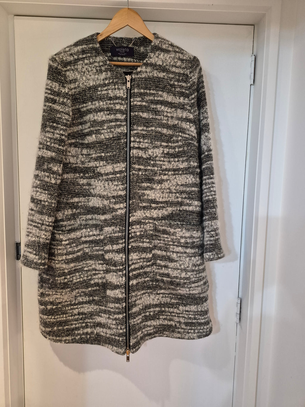 Violeta by Mango Wool Blend Coat/Sz XL