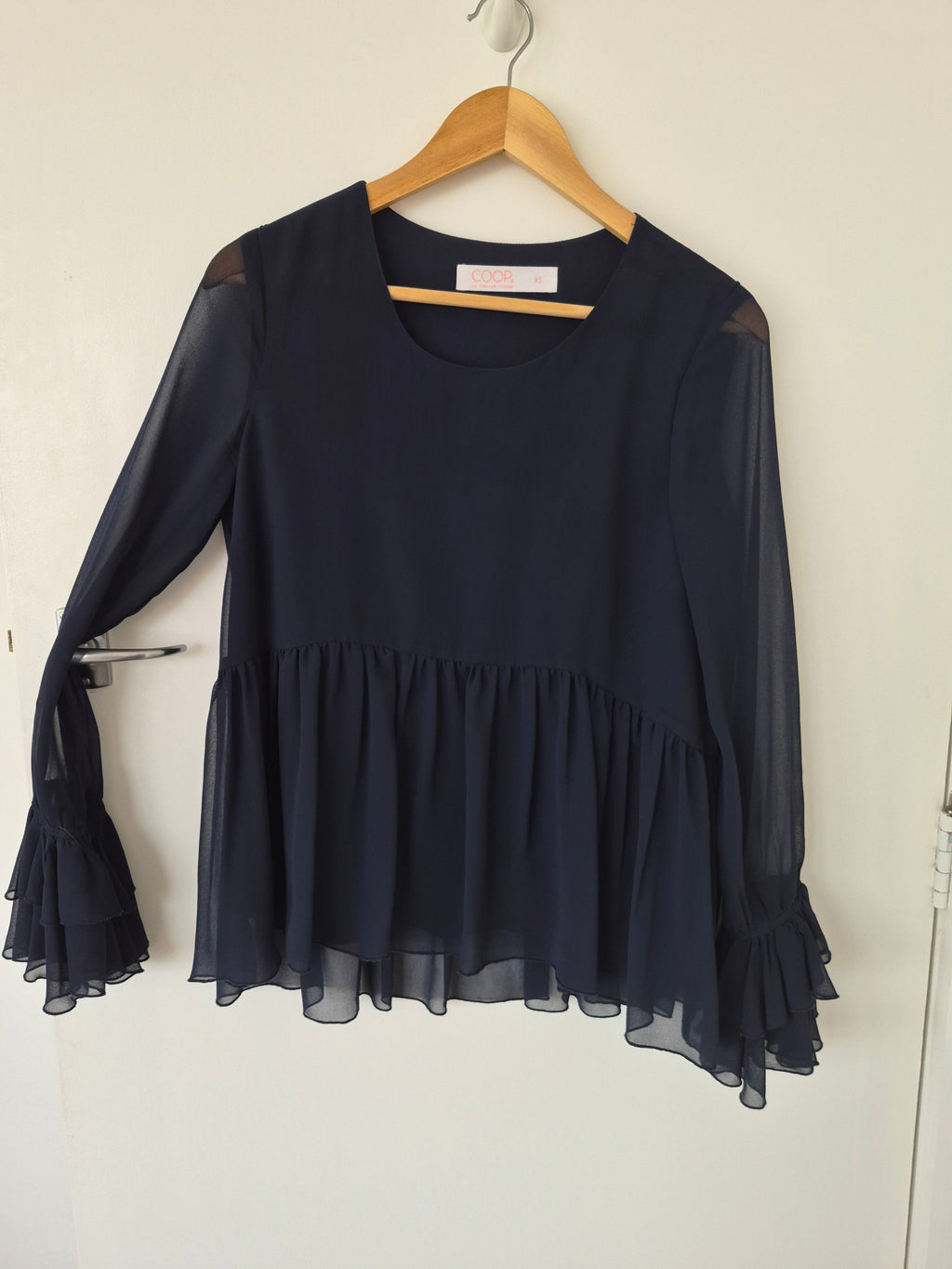 Coop Long Sleeved Top in Navy | Size XS