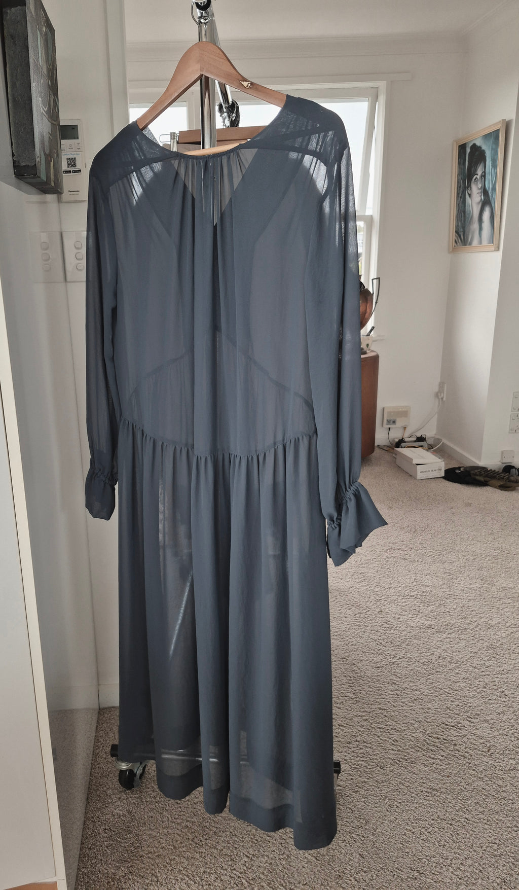 Moochi Exude Dress in Slate Grey | Size 8