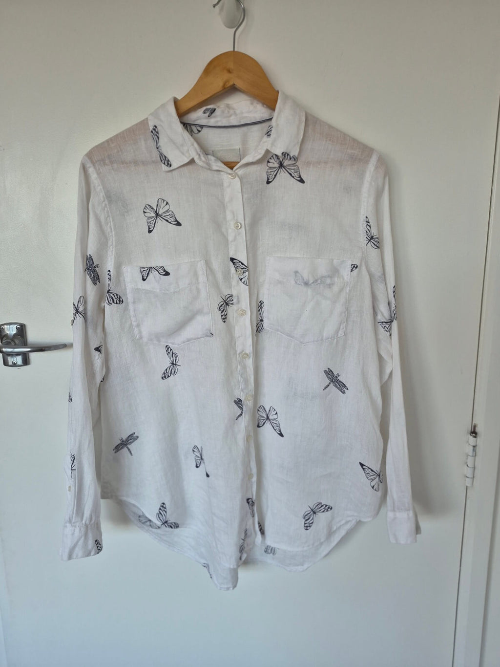 The Hut Linen Shirt Sz XS
