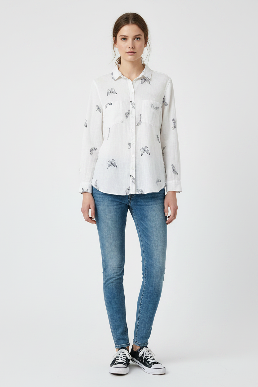 The Hut Linen Shirt Sz XS