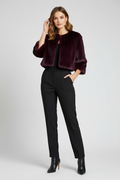 Calvin Klein Faux Fur Purple Jacket | Size M