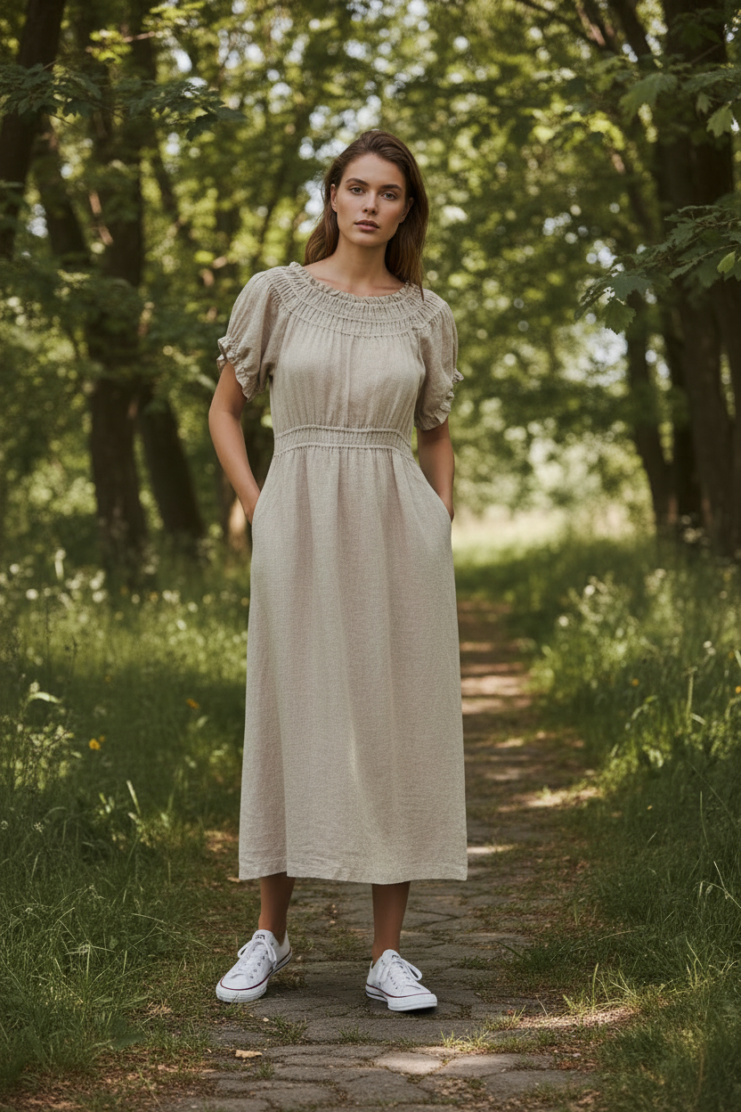 Briarwood Linen Dress | Size L