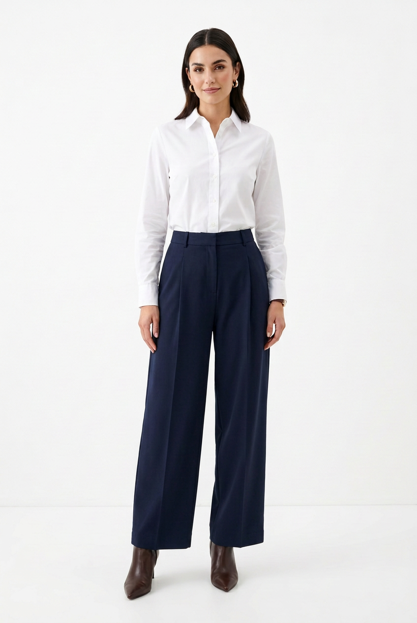 Country Road Navy Tailored Barrel Pant Sz | 10