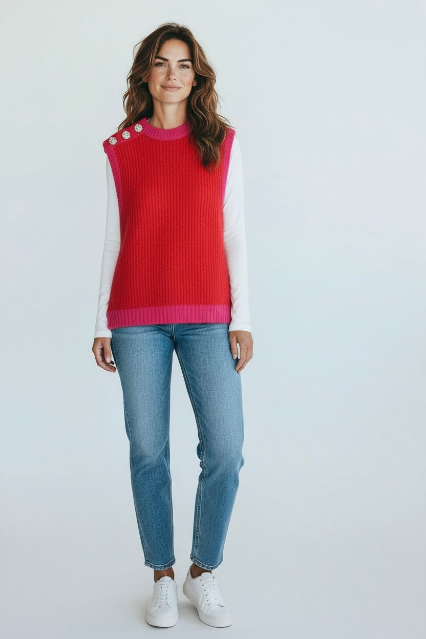 Ganni Knit Vest | Size Small