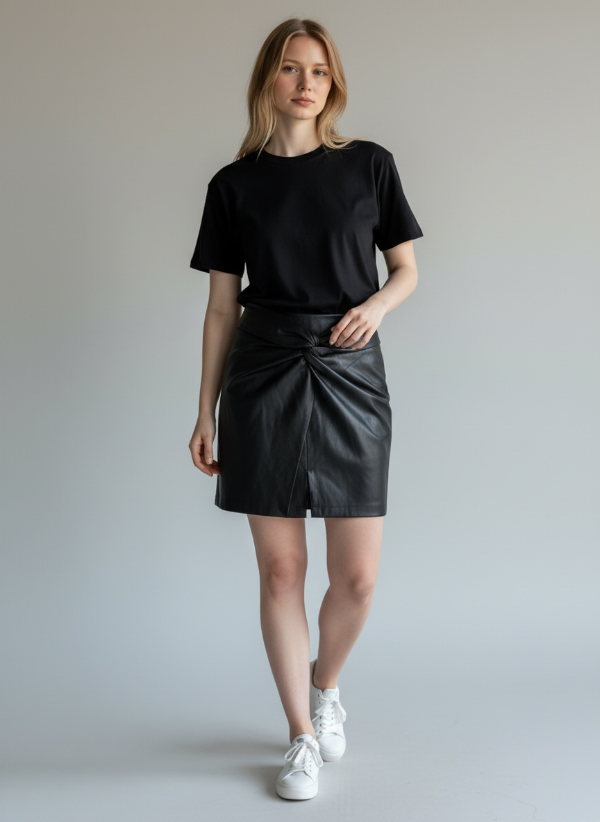 Nanushka Pleather Mini Skirt | Size S/M