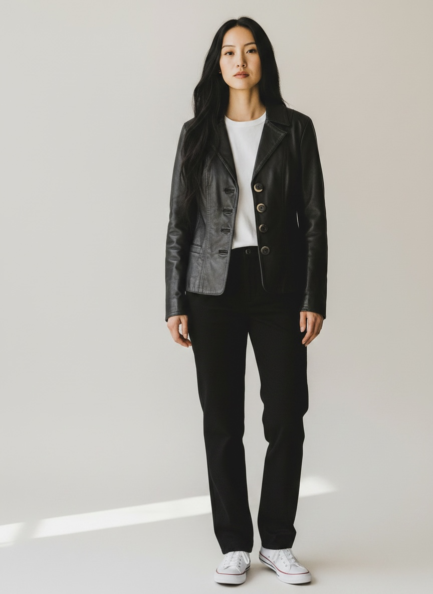 Caroline Moore Vintage Leather Jacket | Size 8