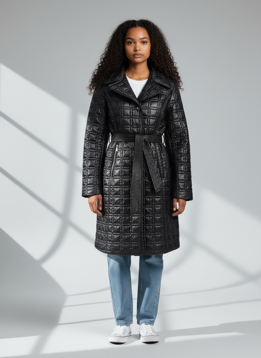 Dawn Levy Quilted Coat | Size L