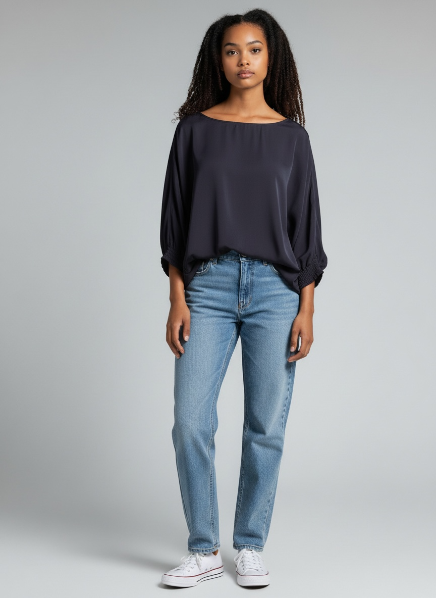 Moochi Assume Navy Top | Size M