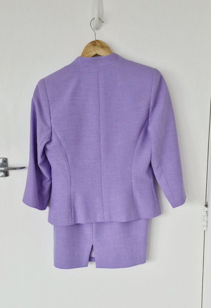 Vintage Adrienne Winkelmann Lavender Suit | Size 8