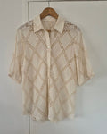 Kivari Cream Broderie Anglaise Shirt | Size 8