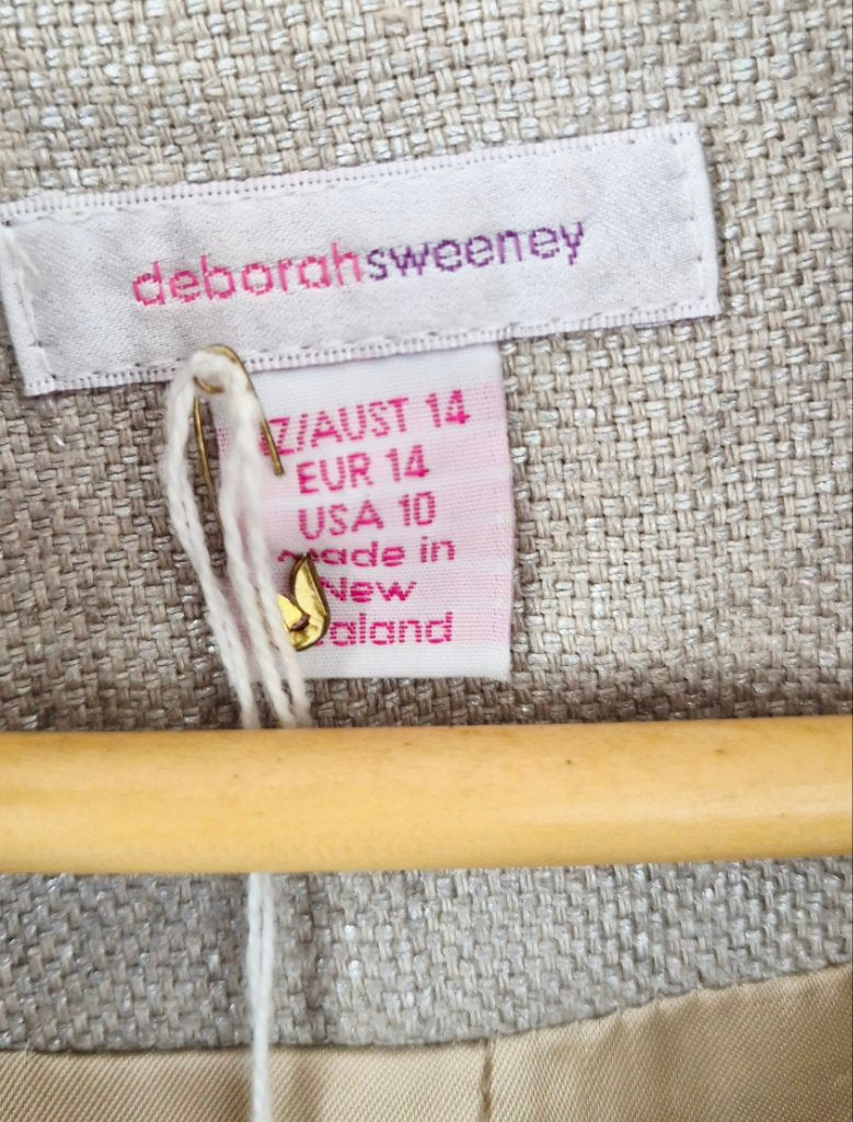 Deborah Sweeney Linen Blazer | Size 10-12