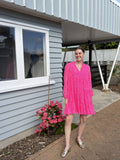 Lily Pulitzer Pink Silk Dress | Size 8