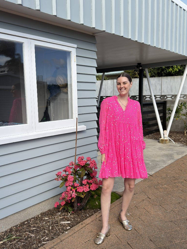 Lily Pulitzer Pink Silk Dress | Size 8