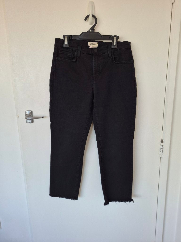 L'agence Black Cut Off Jeans | Size 27
