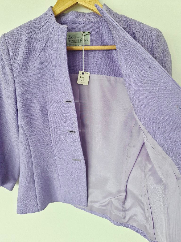 Vintage Adrienne Winkelmann Lavender Suit | Size 8