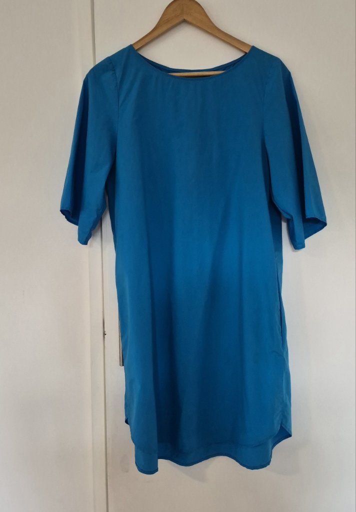 Cos Cotton Teal Dress | Size XS/34
