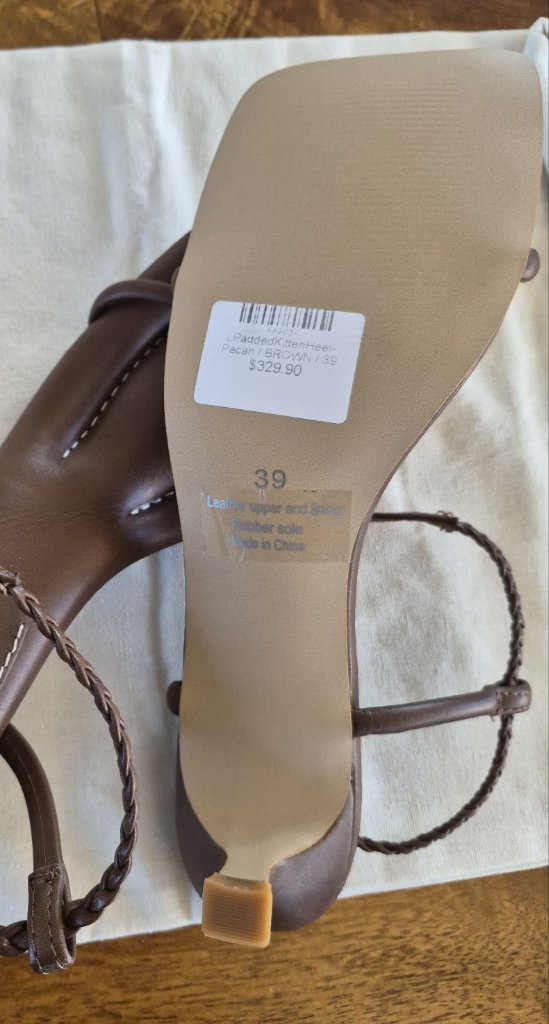 La Tribe New Brown Kitten Heels | Size 39