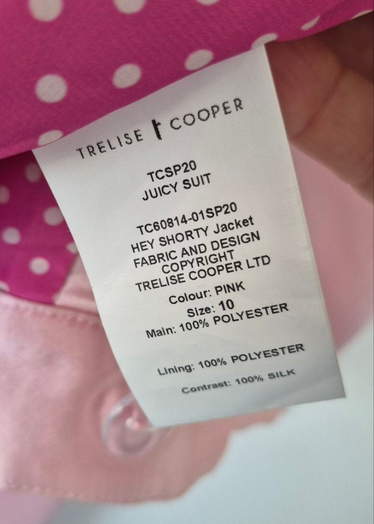 Trelise Cooper Couture Pink Jacket | Size 10