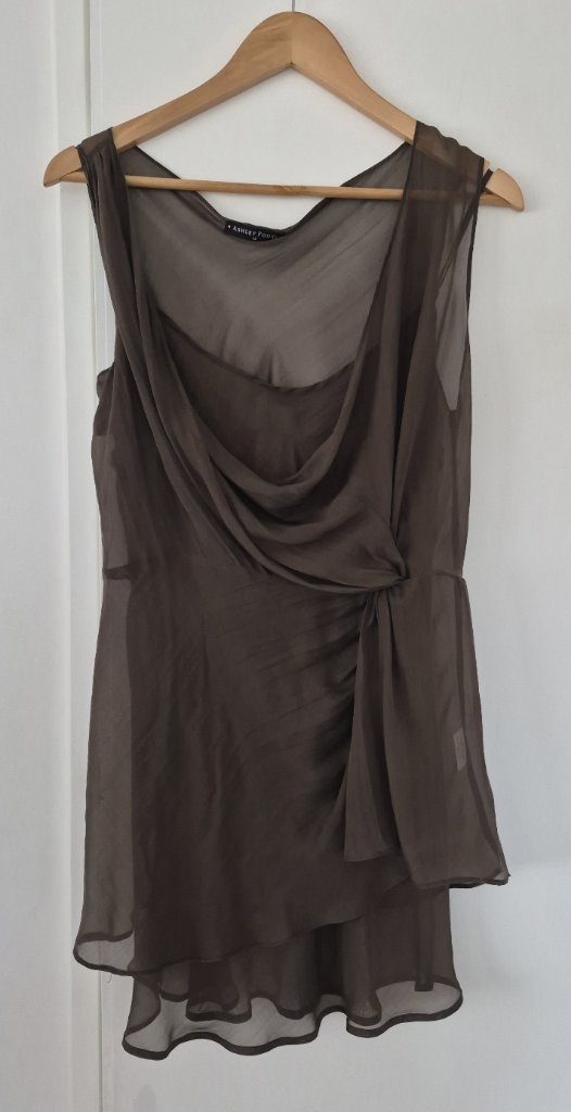 Ashley Fogel Silk Top | Size 12