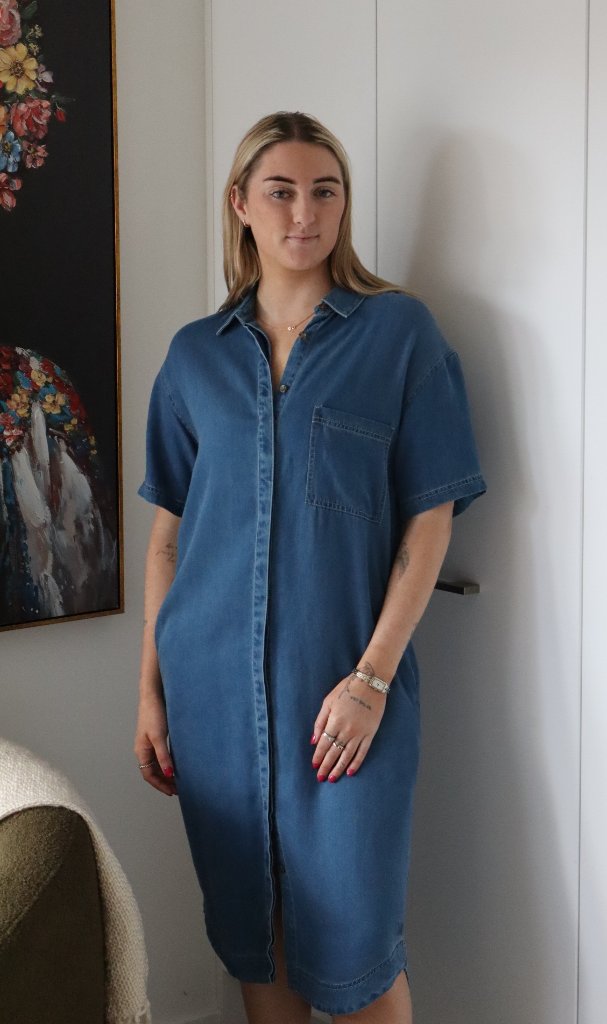 Marlow Denim Shirt Dress | Size XS/S