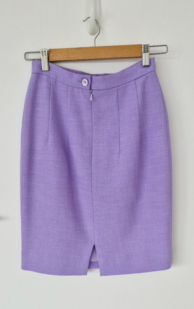 Vintage Adrienne Winkelmann Lavender Suit | Size 8