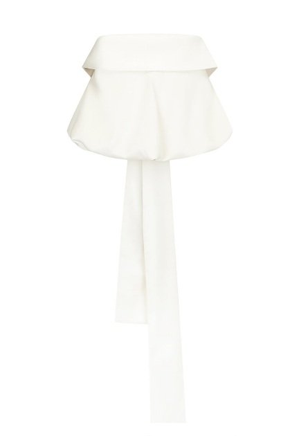 Harris Tapper Eliza Bubble Hem Top  - Ivory | Size Small