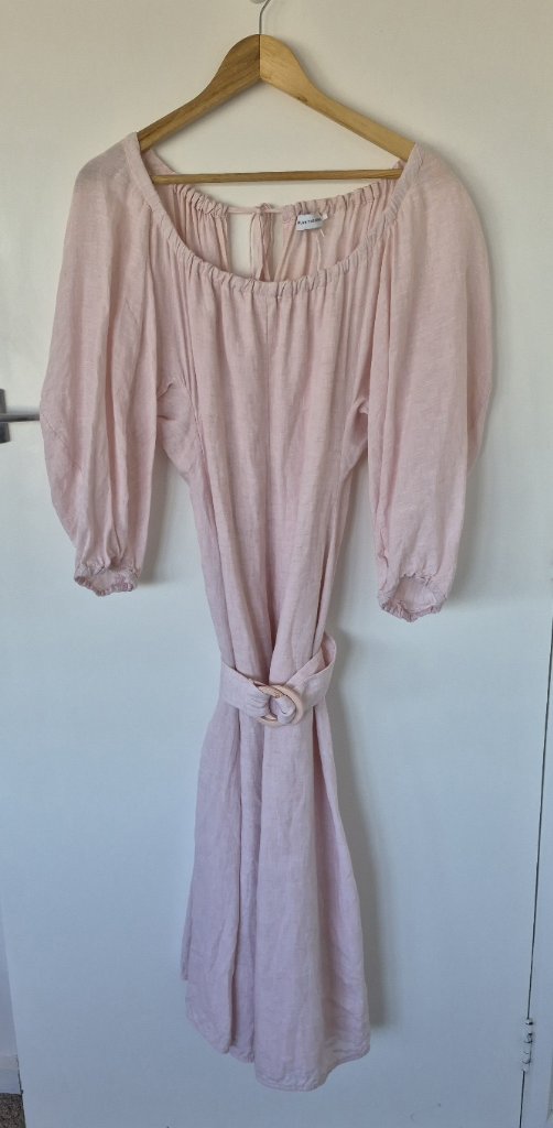Scanlan Theodore Pink Linen Dress | Size 10