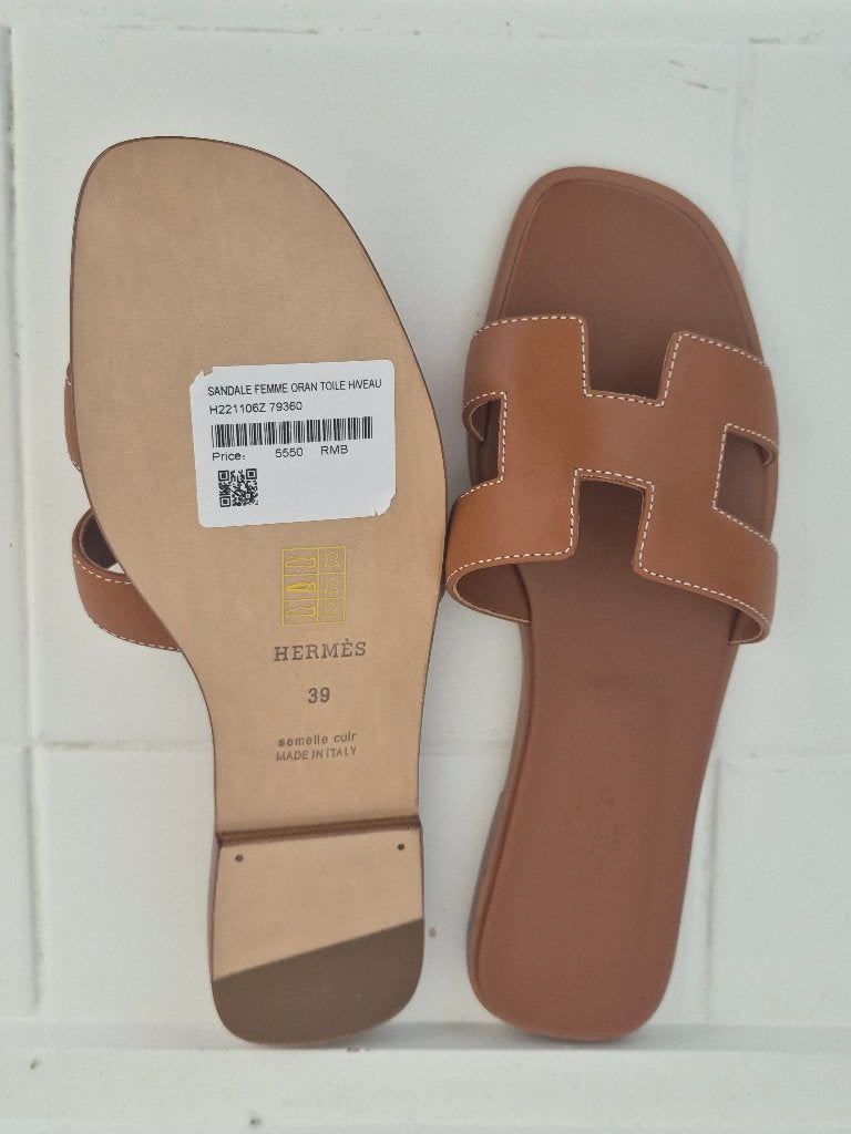 Hermes Oran Sandals New | Size 39
