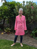 Coop Double Cross Pink Dress | Size 8