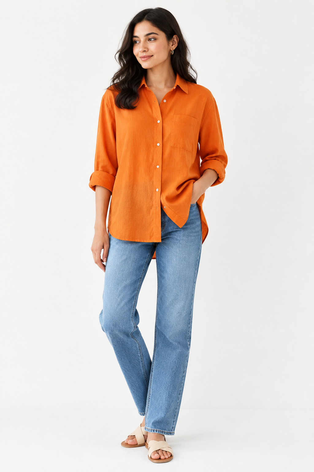 Commoners Orange Shirt | Size 8