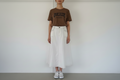 New London A Line White Midi Skirt | Size 12