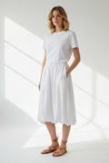 Lounge By Repertoire Rumba Linen Bubble Skirt | Size 14