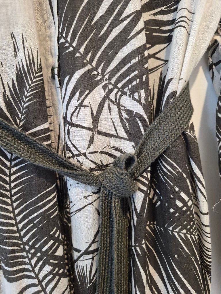 Morrison Olive Green Shirt Dress | Size 3/M/L