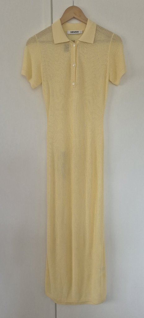 Venroy Yellow Maxi Dress | Size M