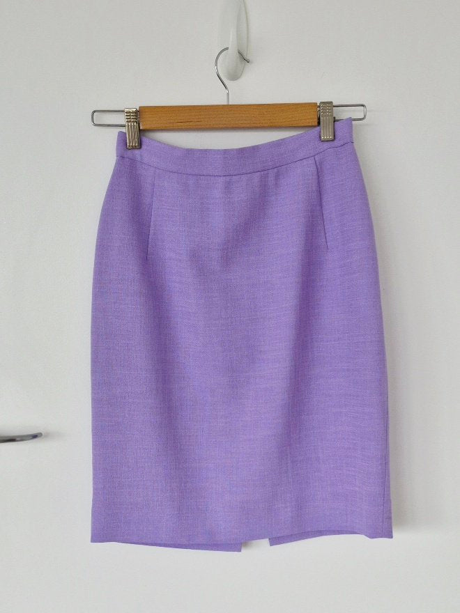 Vintage Adrienne Winkelmann Lavender Suit | Size 8