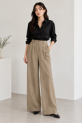 By Johnny. Camel Pants | Size 8