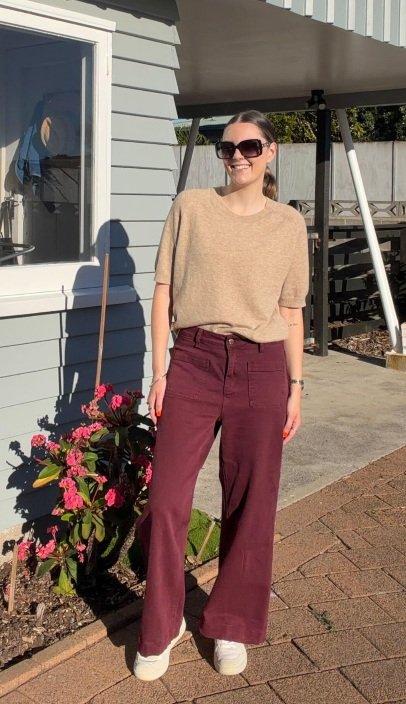 Bassike Uniform Wool/Cashmere Top | Size 3