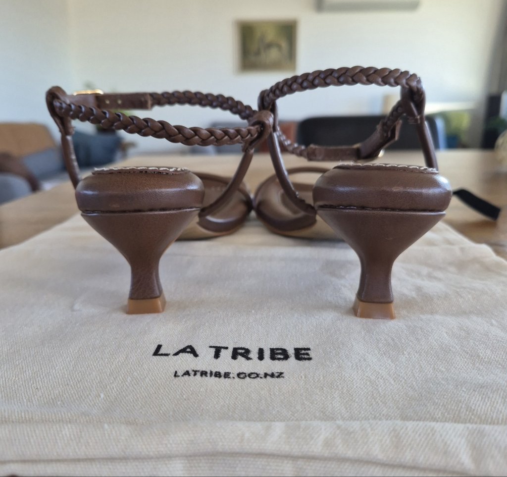 La Tribe New Brown Kitten Heels | Size 39