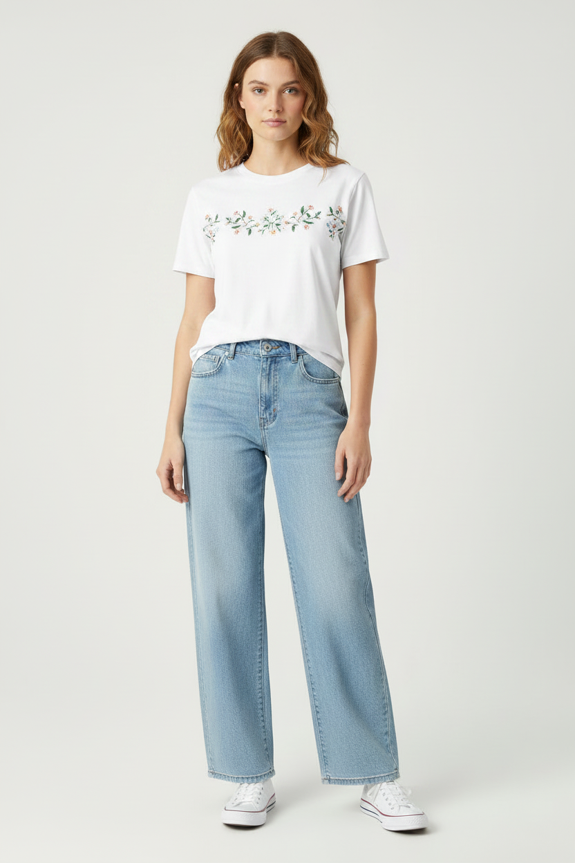 Juliette Hogan Straight Leg Jeans | Size 12