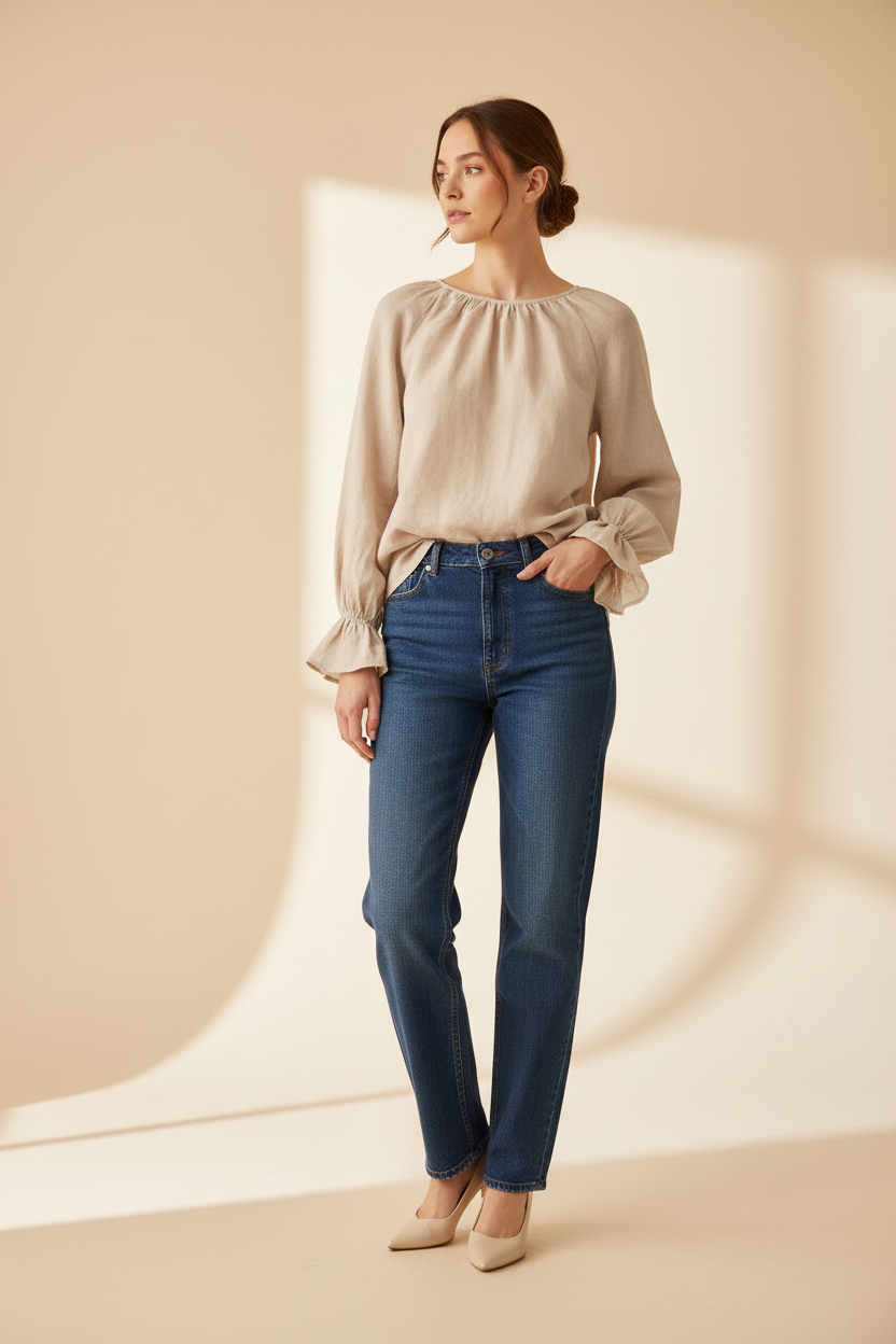 Marle Linen Top | Size 10