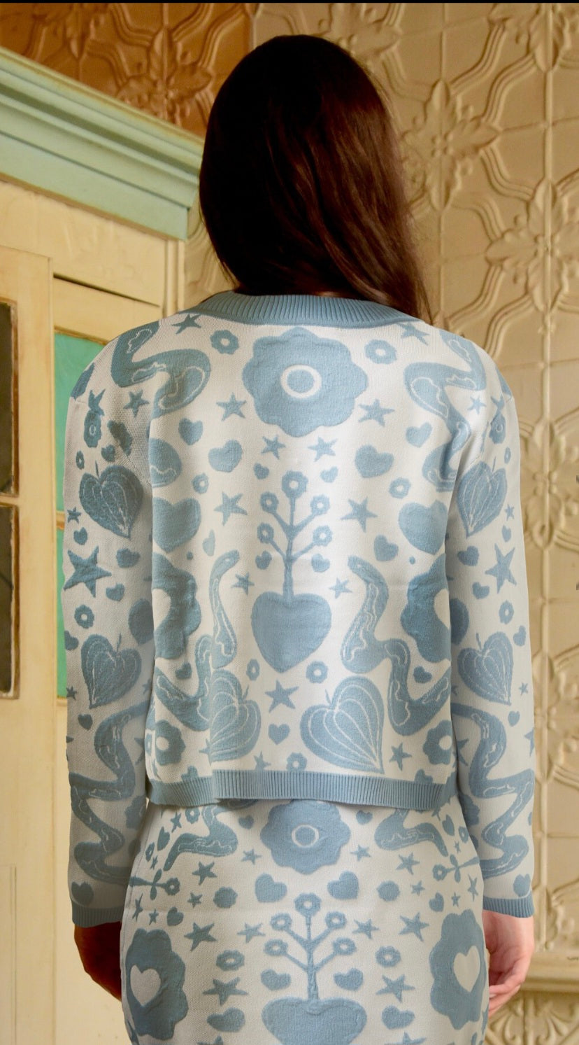 Coop Unicorn Maze Cardi Luck Twin Set | Size XS/S