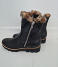 Top End Black Leather Ankle Boots | Size 38