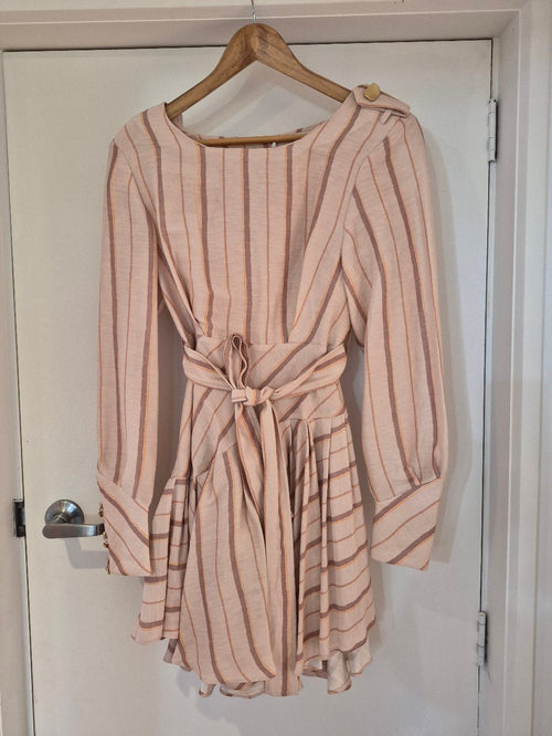 Front view of Aje designer dress, size 10, at Copper & Cotton