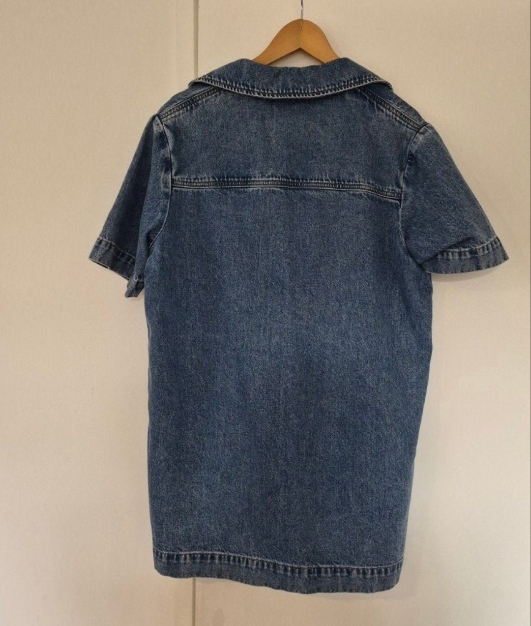 Back view of Assembly Label Denim Mini Dress Size 8, preloved designer clothing at Copper & Cotton