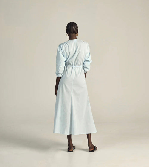 Front view of Autark Tie Front Dress Sz 6/8, preloved designer clothing at Copper & Cotton