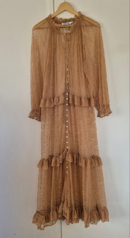 Front view of Bohemian Traders Lace Dress Size L, preloved designer clothing at Copper & Cotton