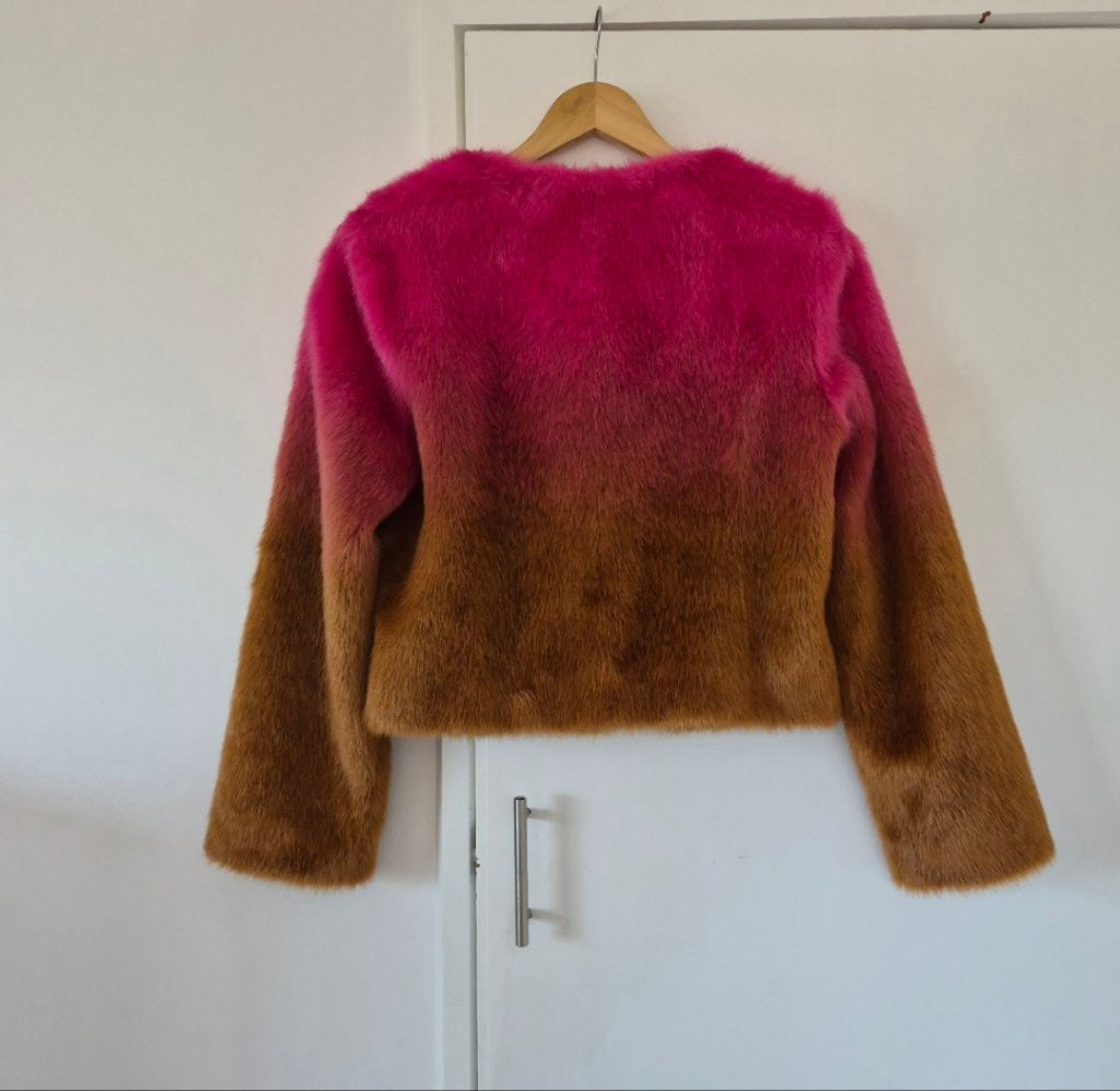 Back view of Coop Crazy Fur You Jacket Size S, preloved designer clothing at Copper & Cotton